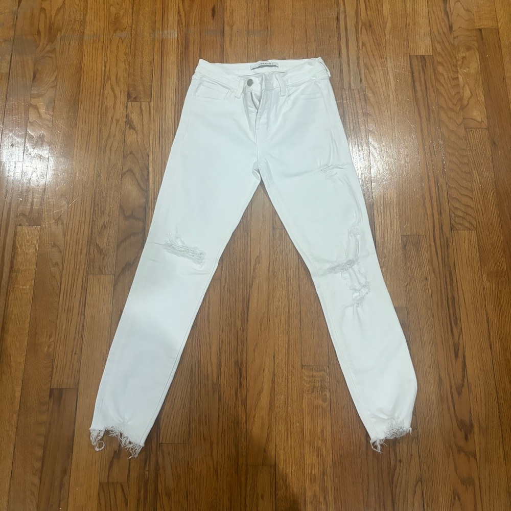 J Brand White Skinny Jeans